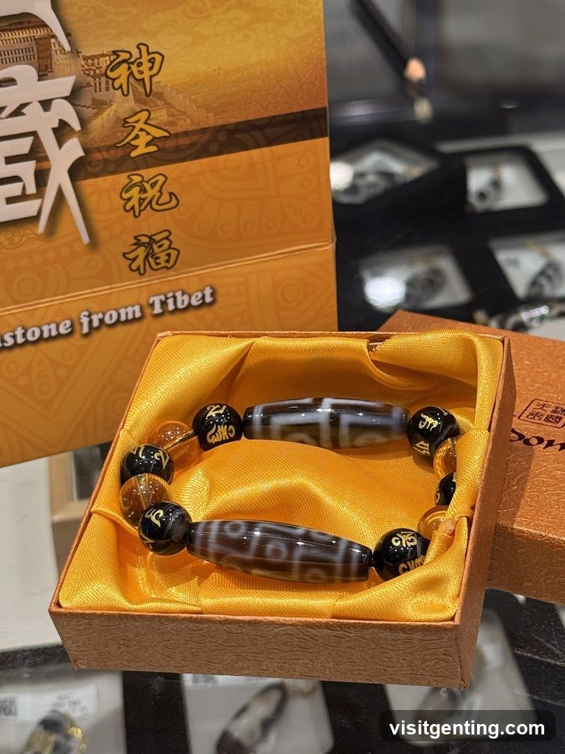 Tibetan Stone Bracelet in Box