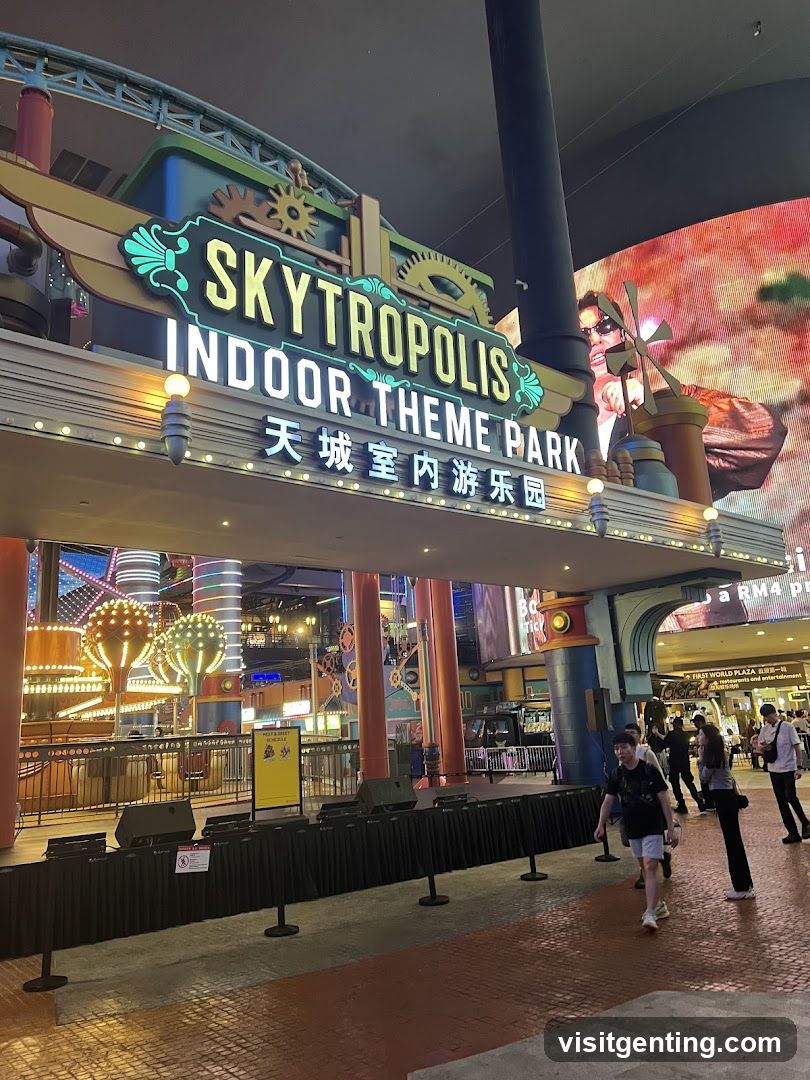 Skytropolis Indoor Theme Park Entrance