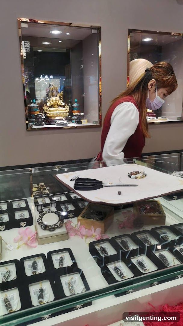 Interior of jewelry store