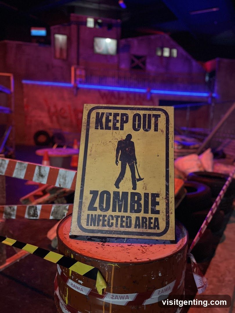 Zombie Infected Area Signage