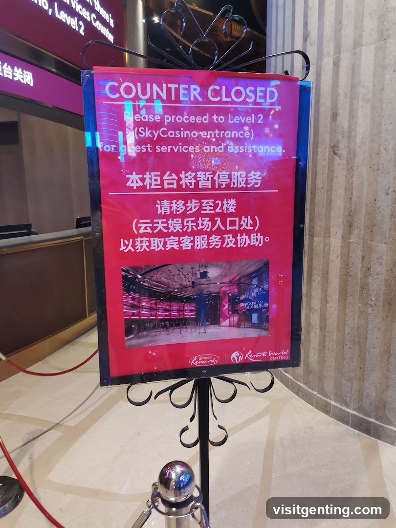 Counter Closed Signage