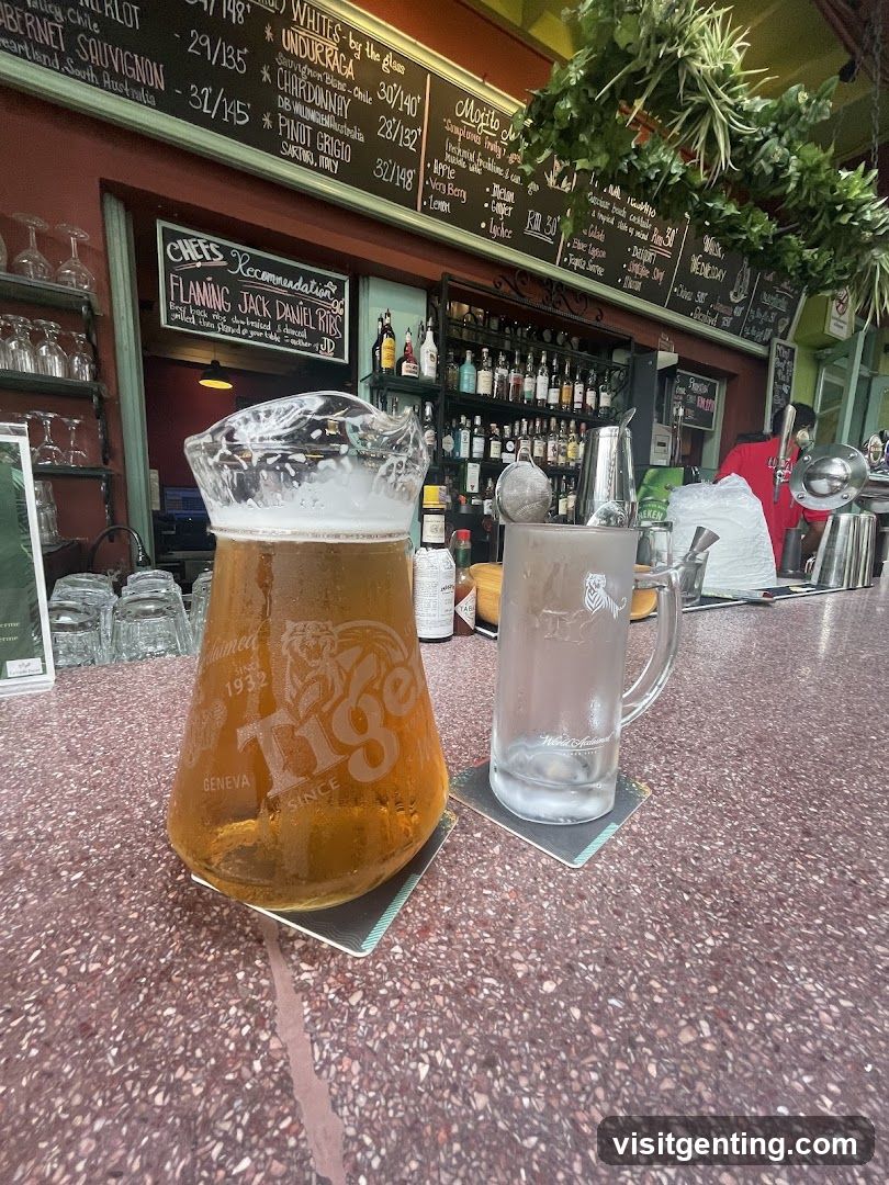 Bar Counter with Drinks