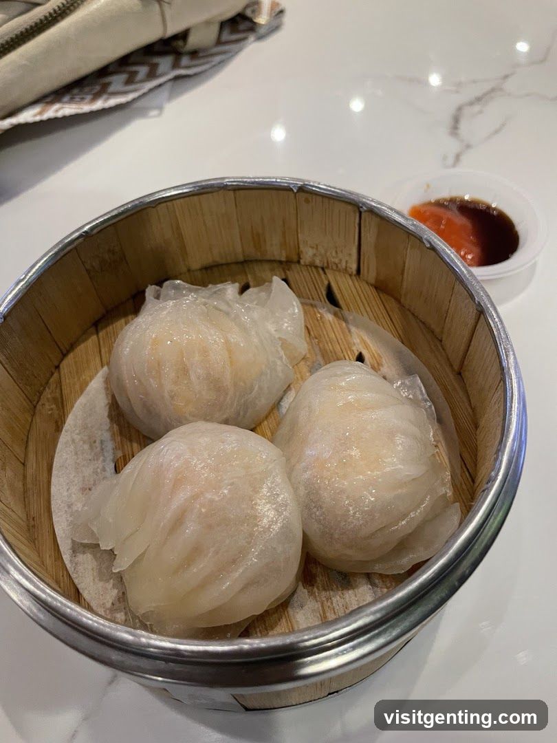 Dumplings in steamer basket