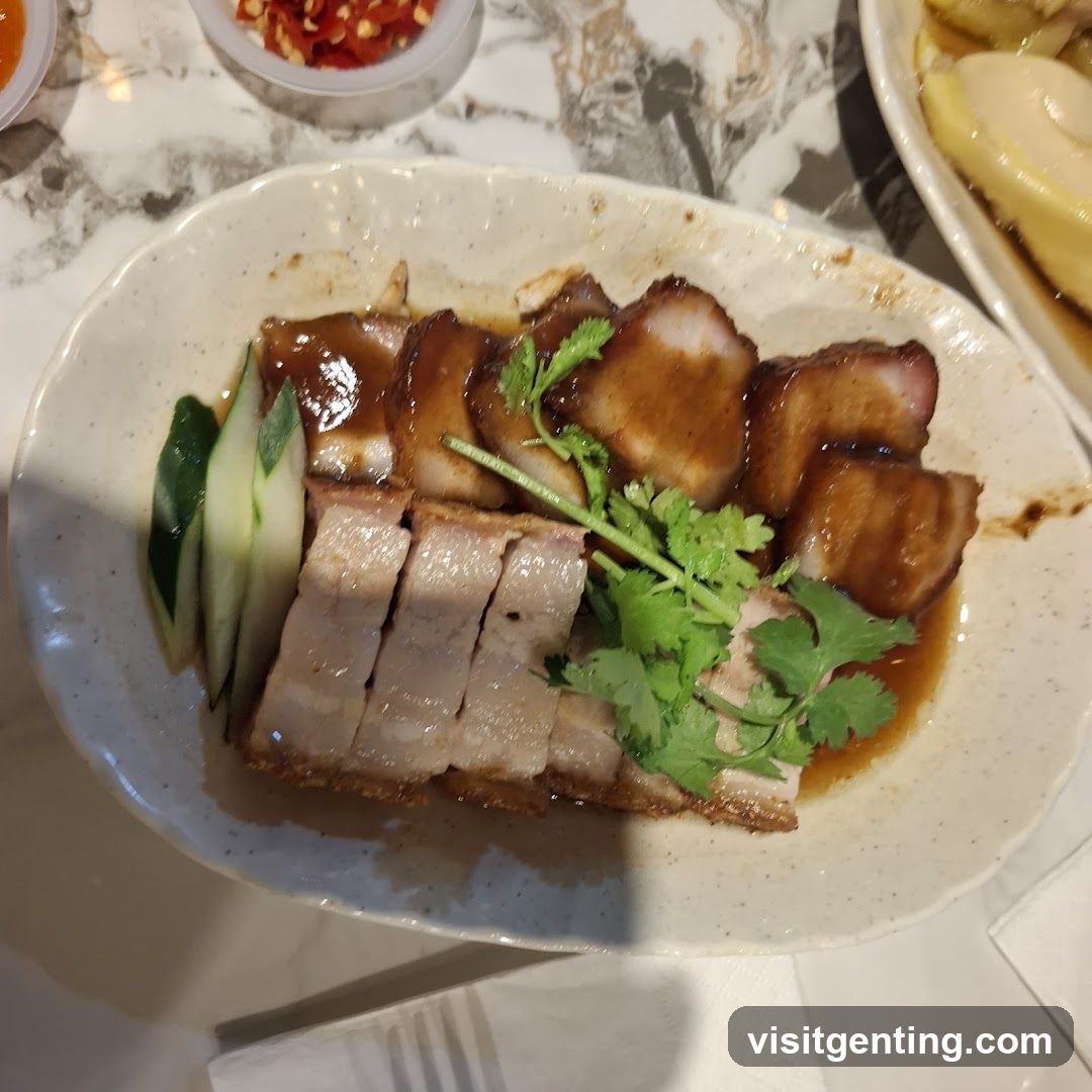 Food Plate on Marble Table
