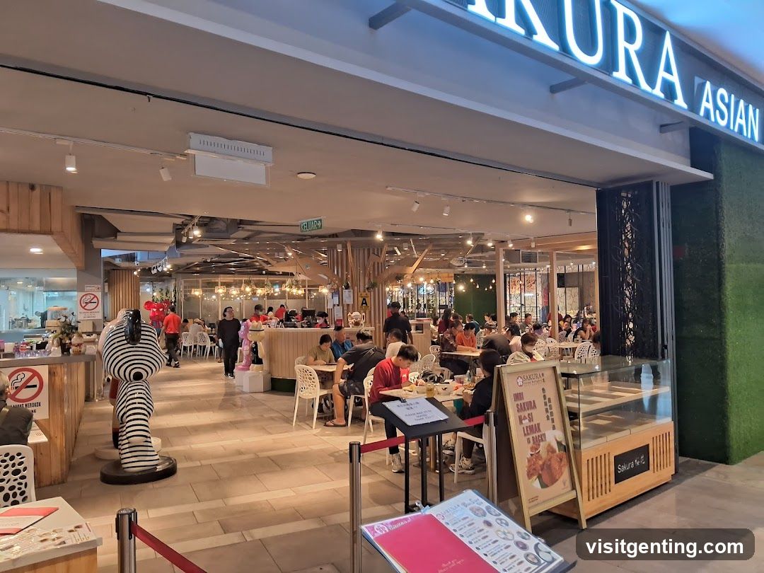 Sakura Asian restaurant interior
