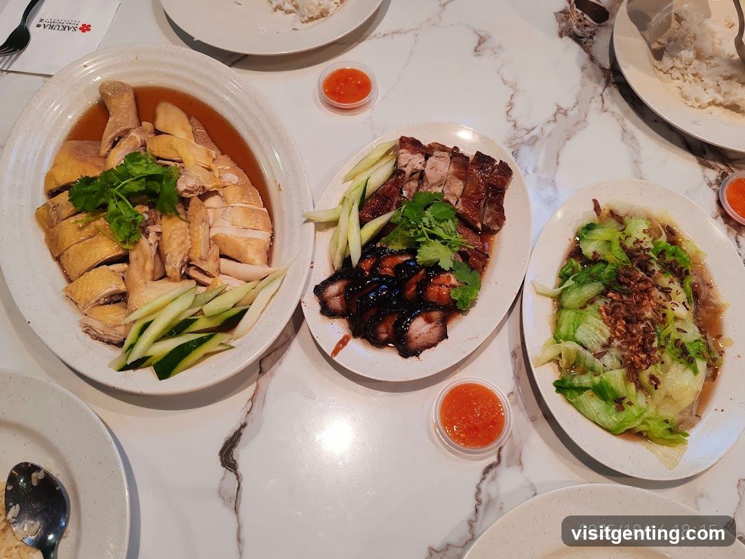 Dining Table with Asian Dishes