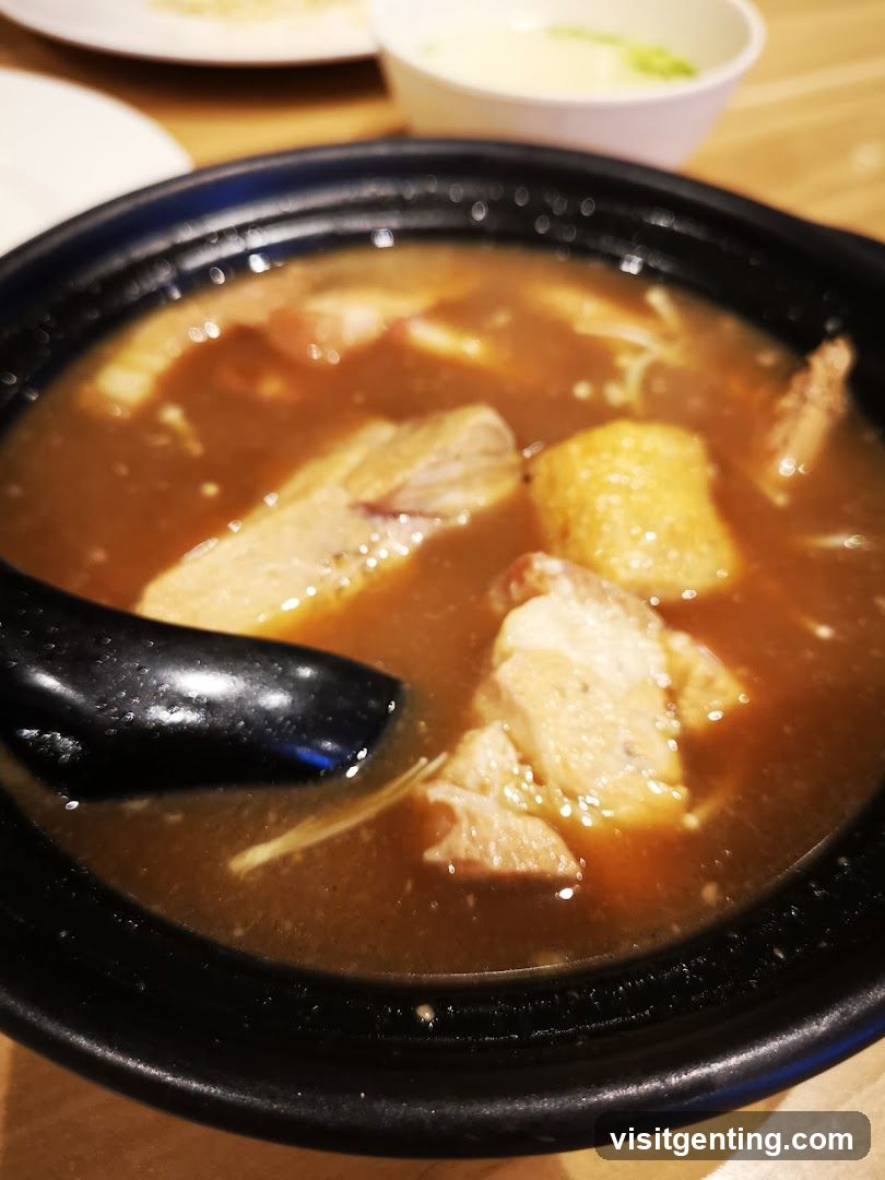Close-up of soup in a bowl