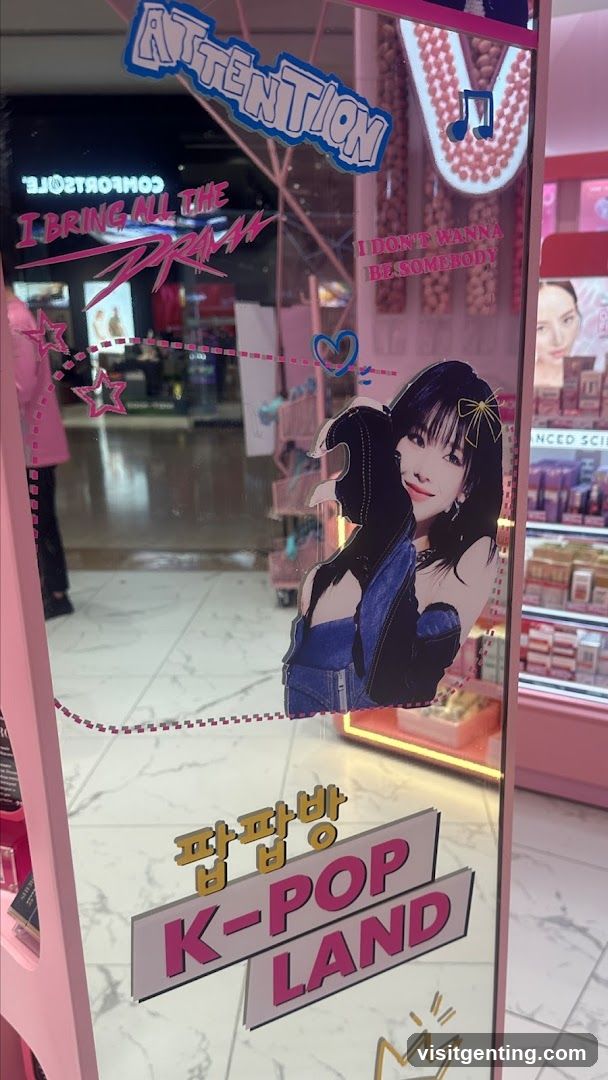 K-POP LAND promotional display