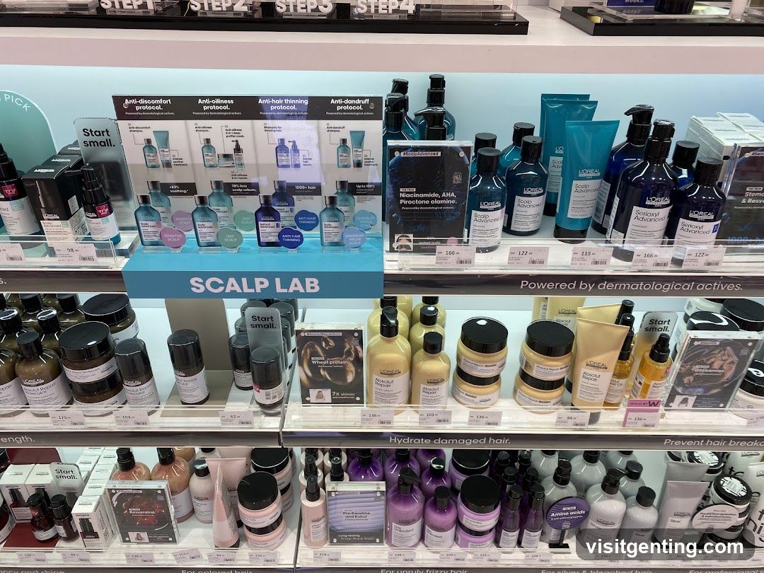 Scalp Care Products Display