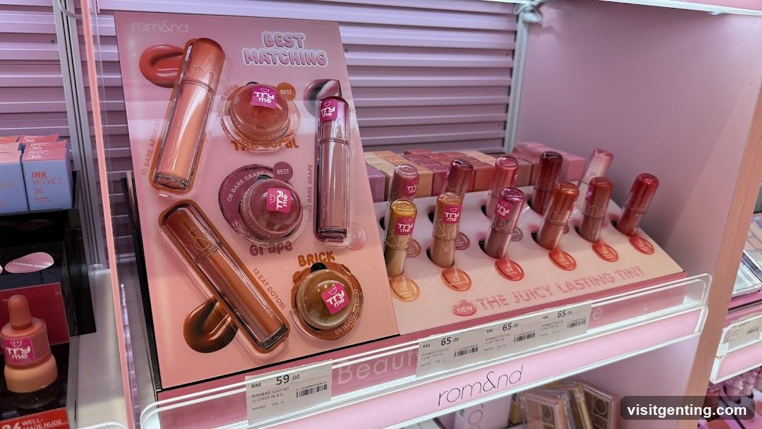 Rom&nd Lipstick Display