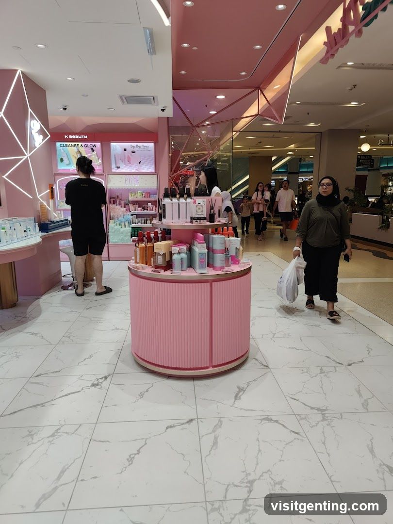 Interior of a beauty store