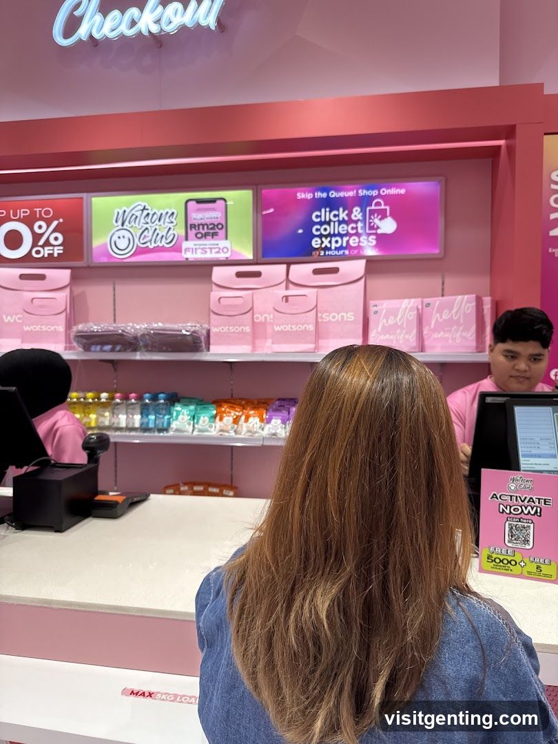 Watsons Check-out Counter Interior