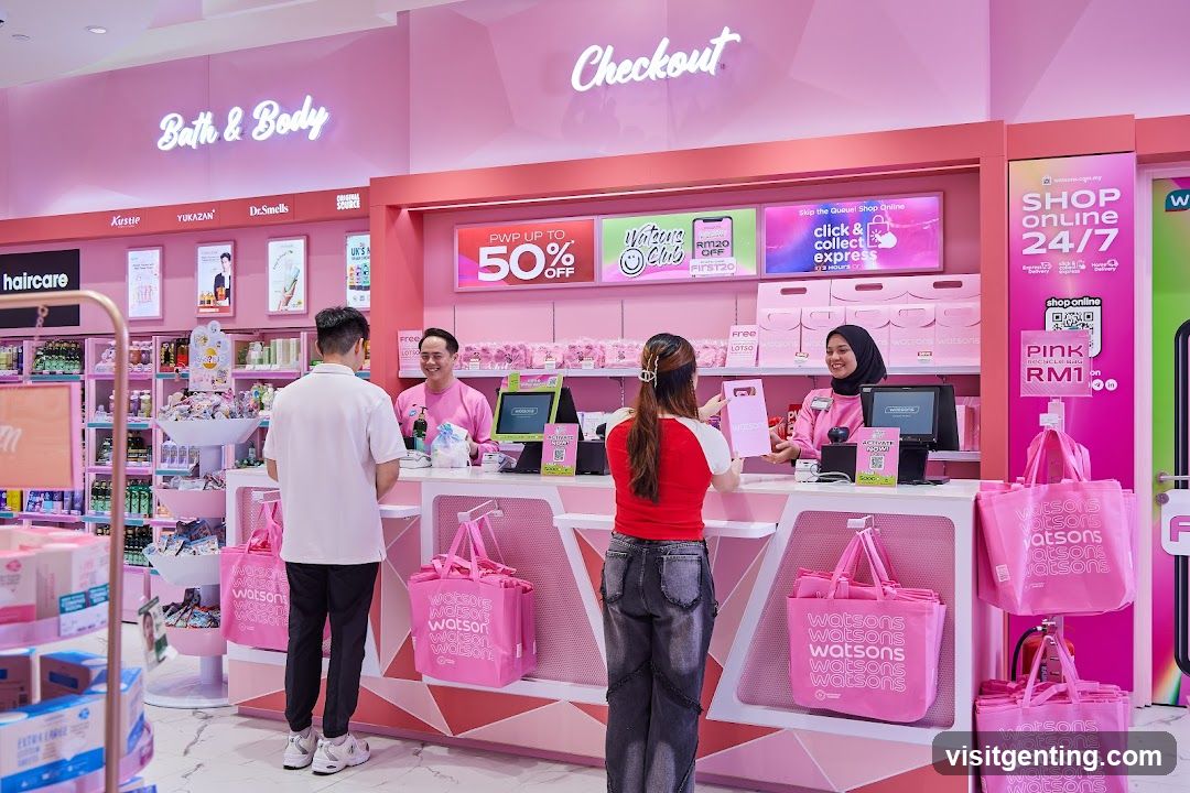 Watsons Pink Theme Store Interior