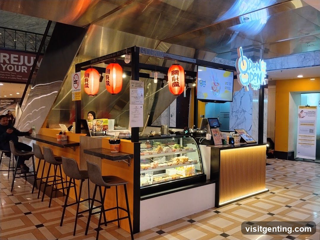 Food stall interior