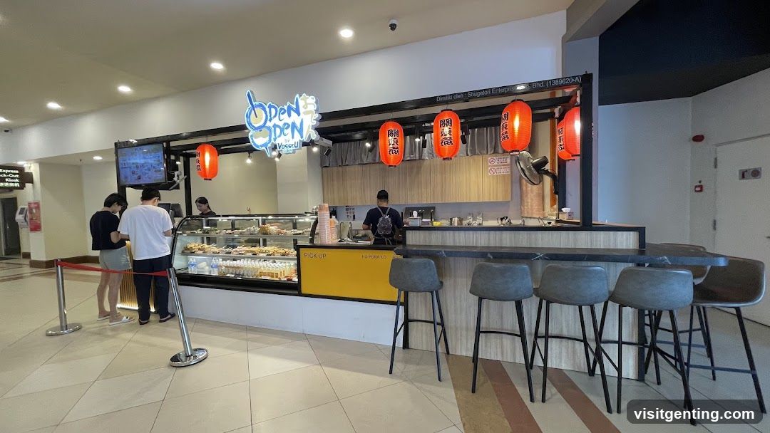 Interior of food stall