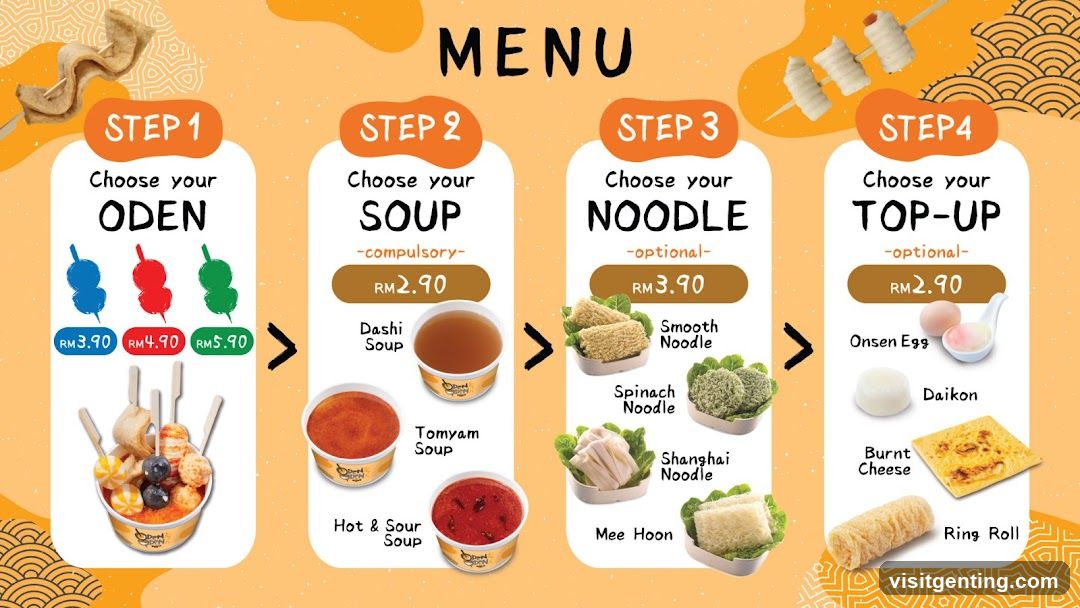 Oden Bowl Menu