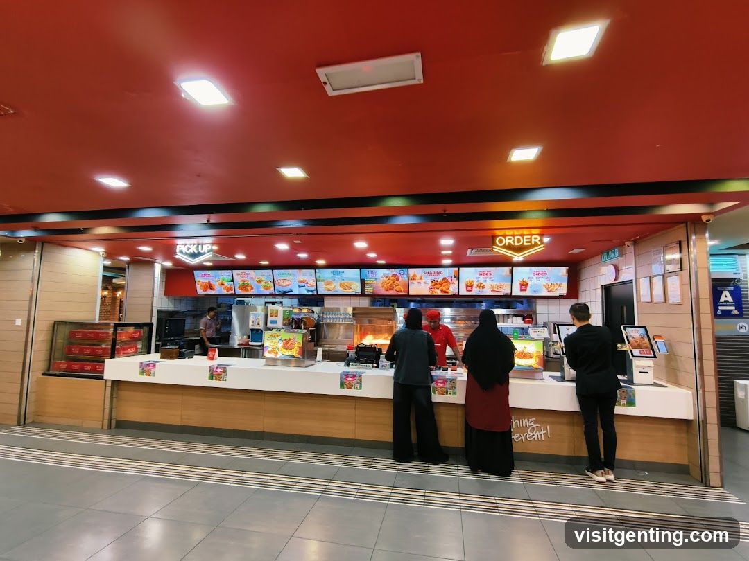 Fast Food Counter Interior