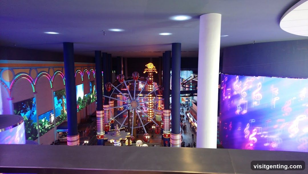 Indoor amusement park atrium