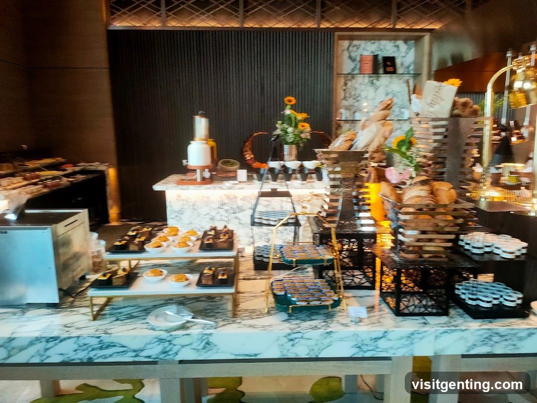 Restaurant buffet area