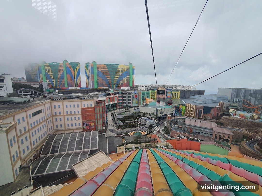 Aerial View of Theme Park Complex