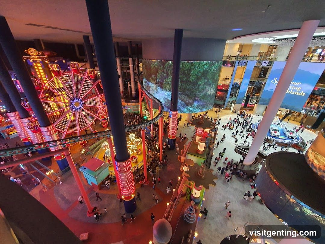 Indoor amusement park atrium