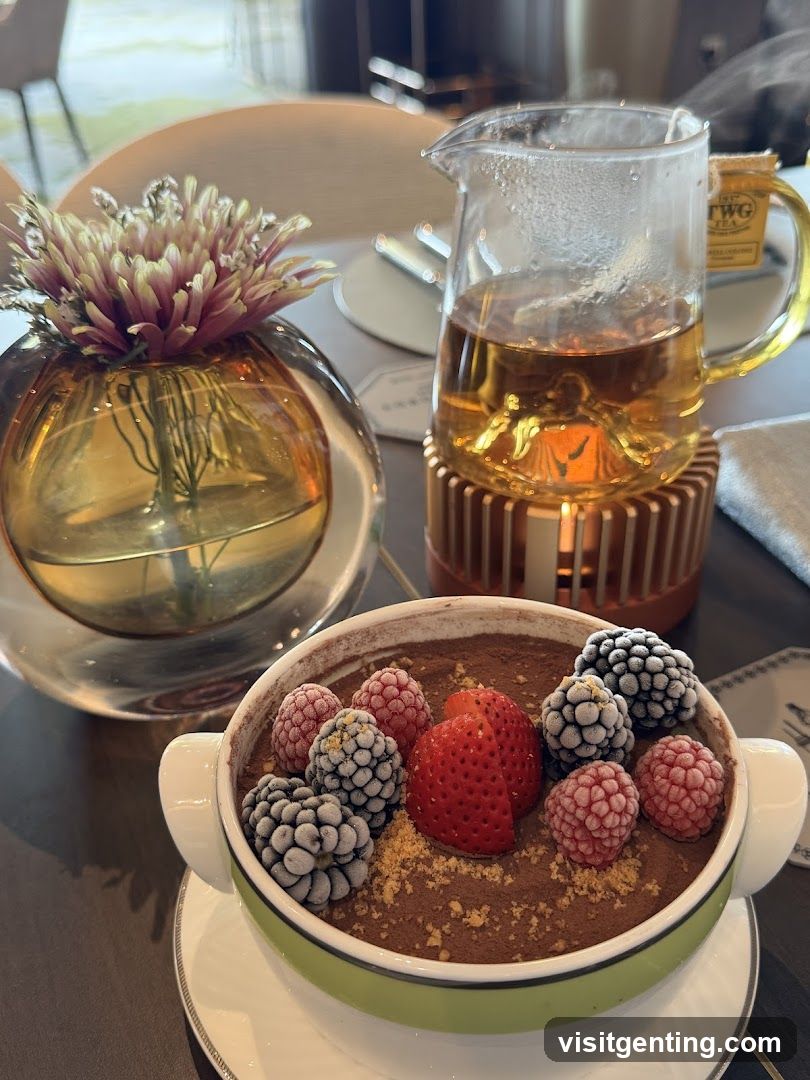 Table Setting with Dessert and Tea