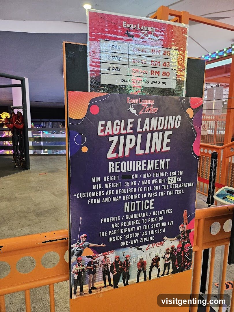 Eagle Landing Zipline Signage