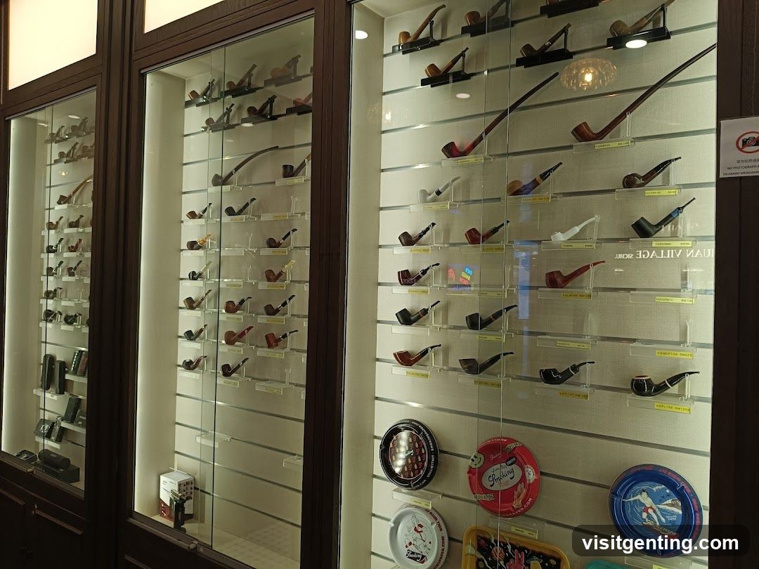 Shop Display Case with Pipes and Trays