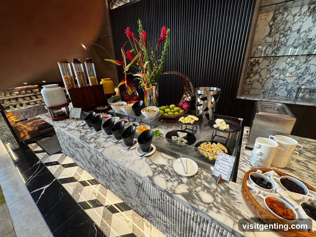 Restaurant buffet area