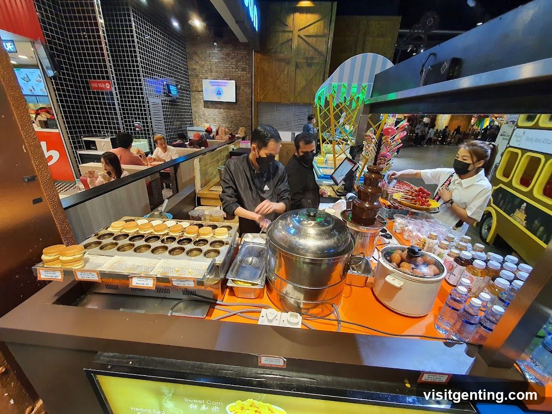 Food stall interior