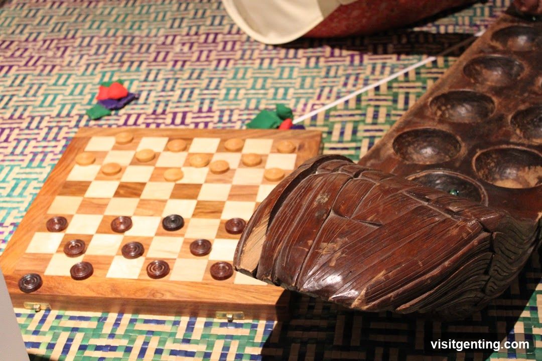 Game Pieces on Patterned Surface