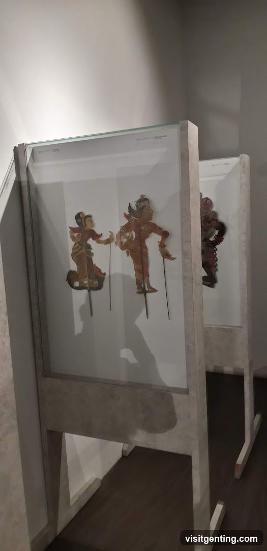 Exhibit Display of Shadow Puppetry Artifacts