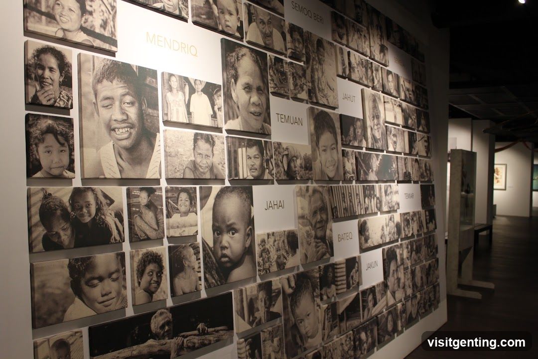 Exhibition Wall with Black-and-White Portraits