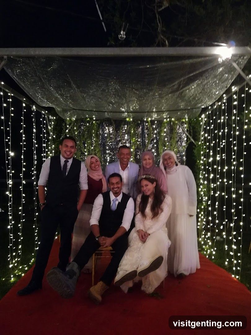 Group Photo at Night Event