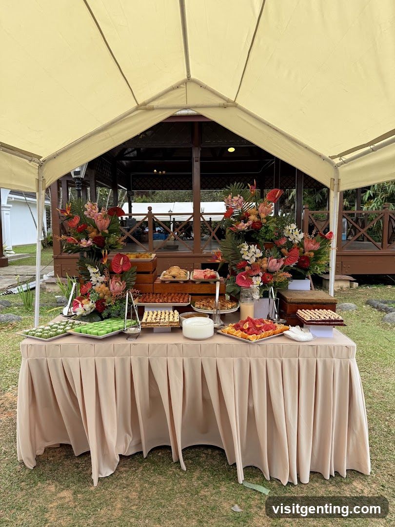 Outdoor Buffet Setup