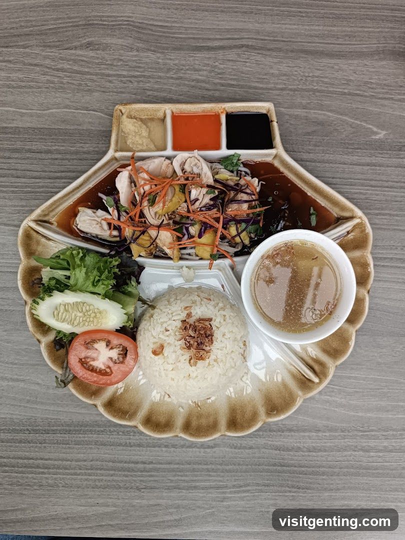 Food Plate on Wooden Surface