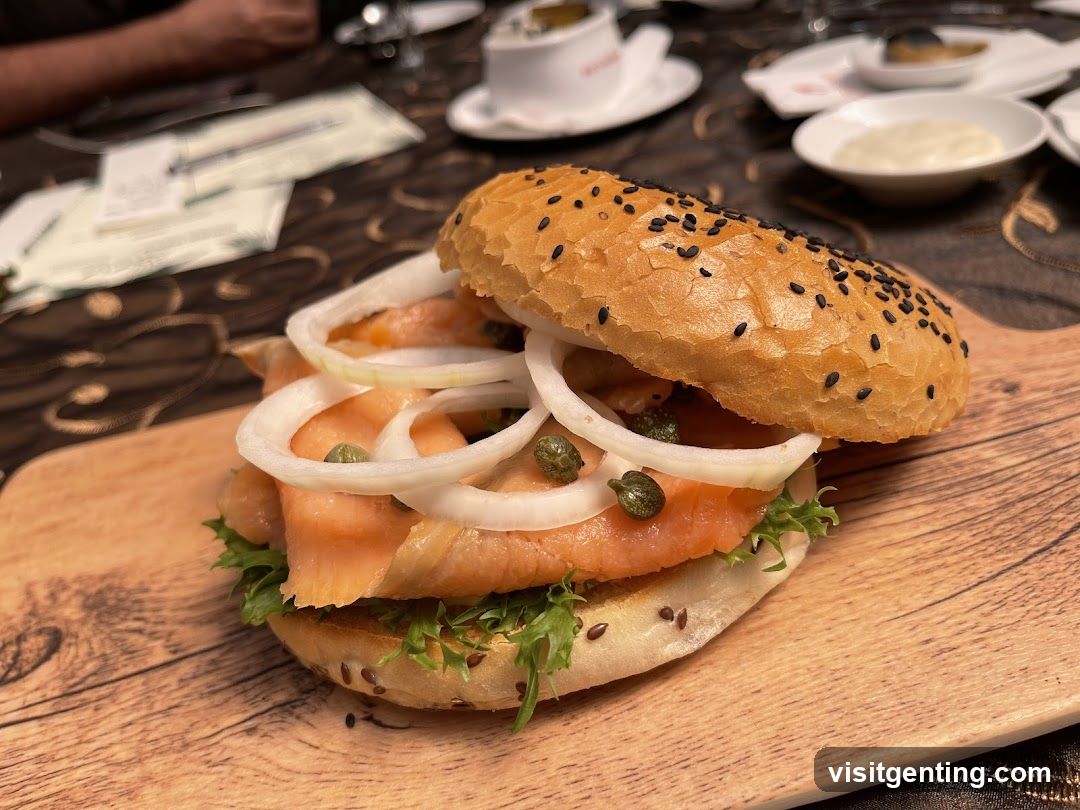 Salmon Bagel Sandwich