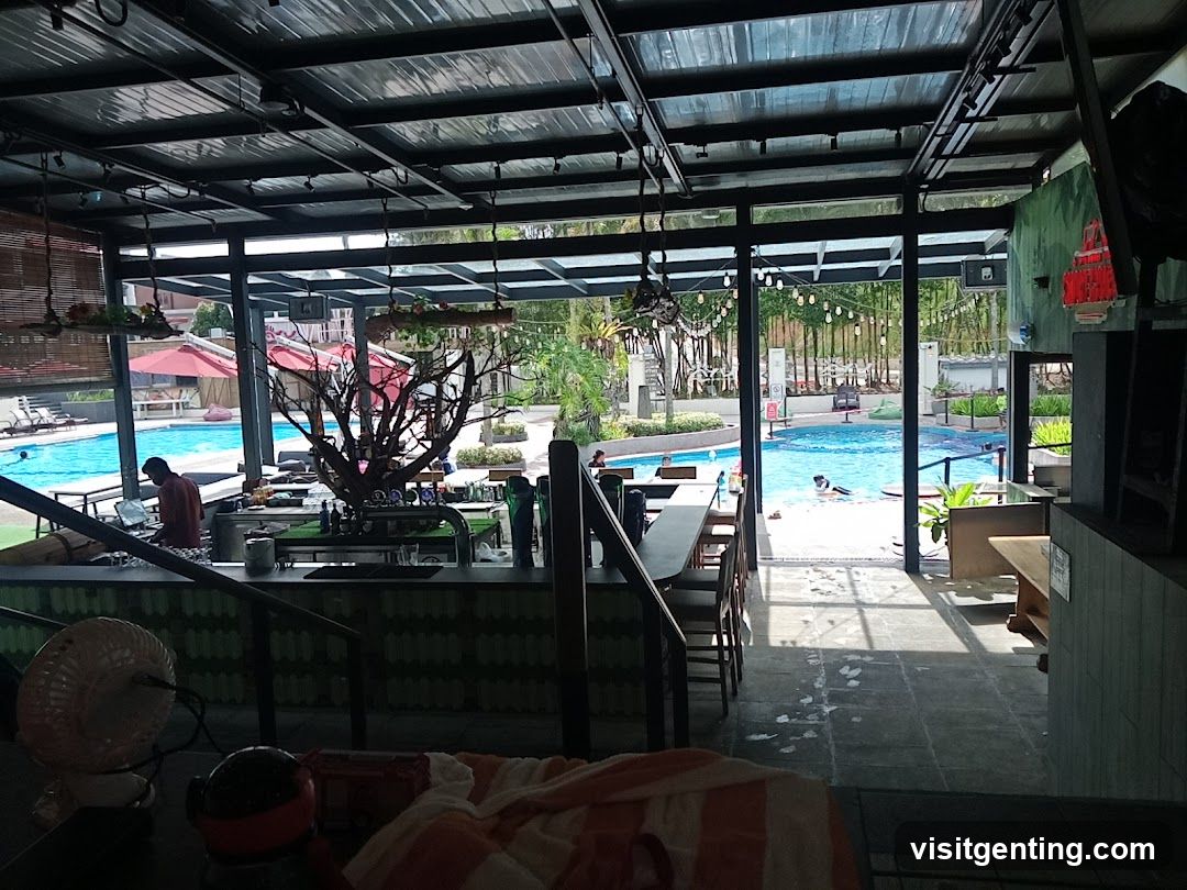 Indoor Poolside Bar Area
