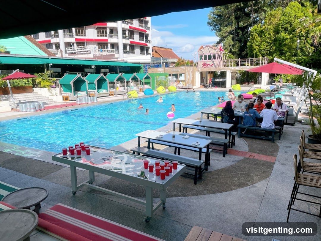 Outdoor Poolside Area