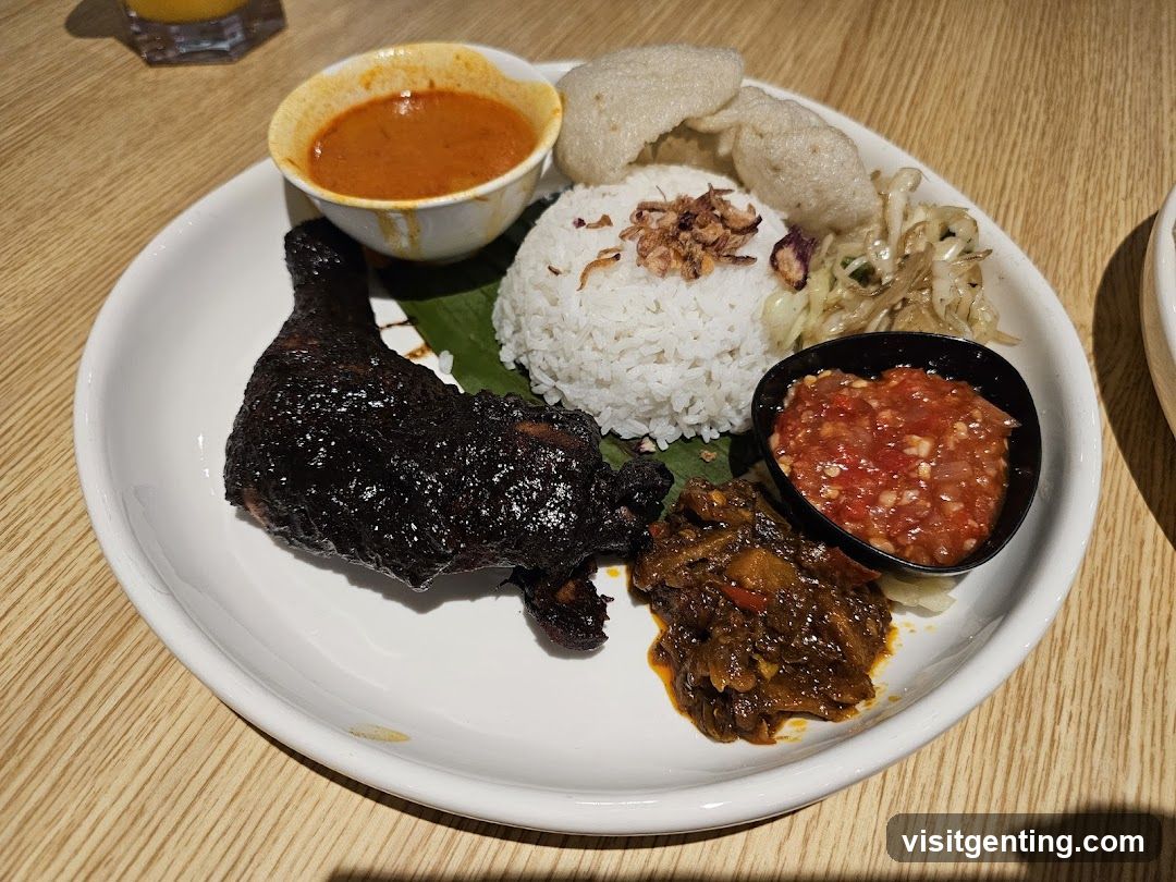 Food Plate on Wooden Table