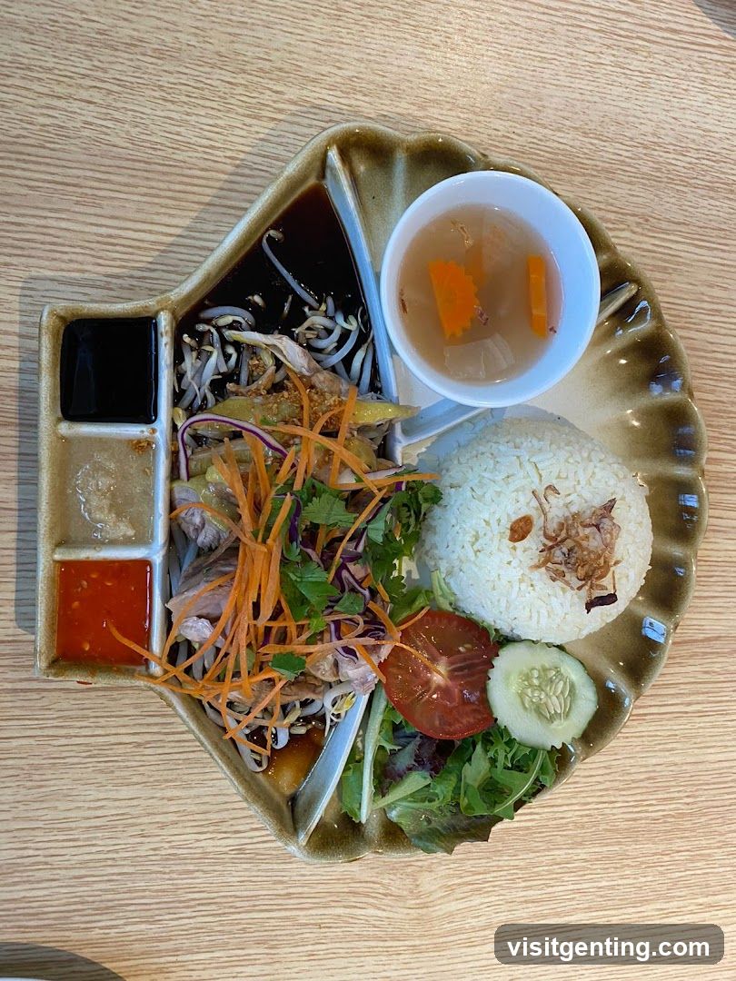Food Plate on Wooden Table