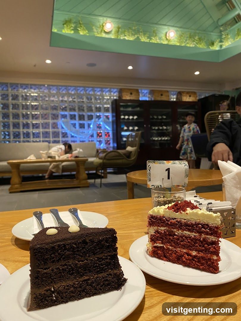 Cafe Interior with Desserts