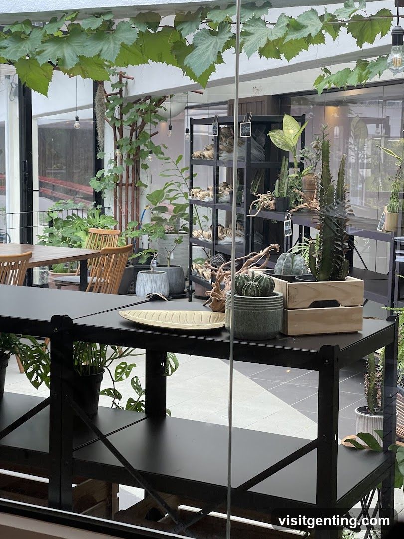 Interior View of Plant Shop