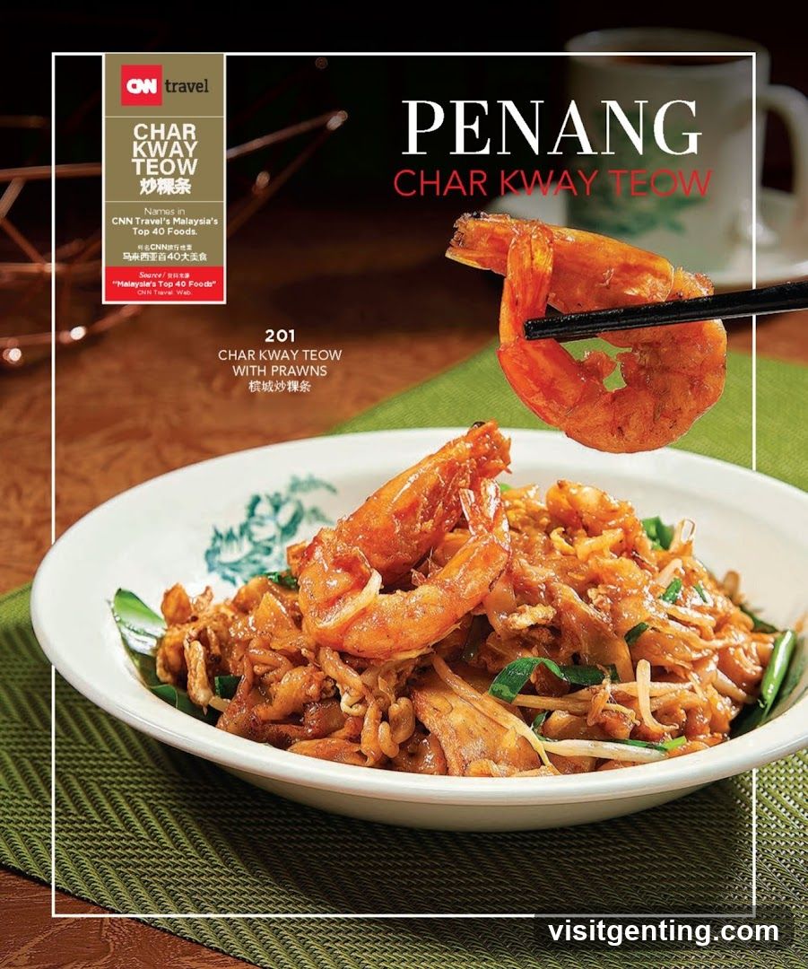Penang Char Kway Teow with Prawns