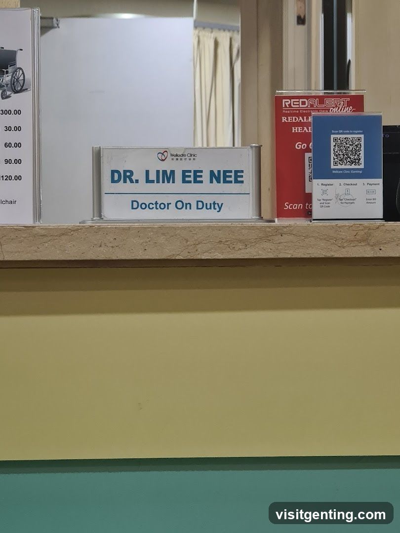 Clinic Counter Signage