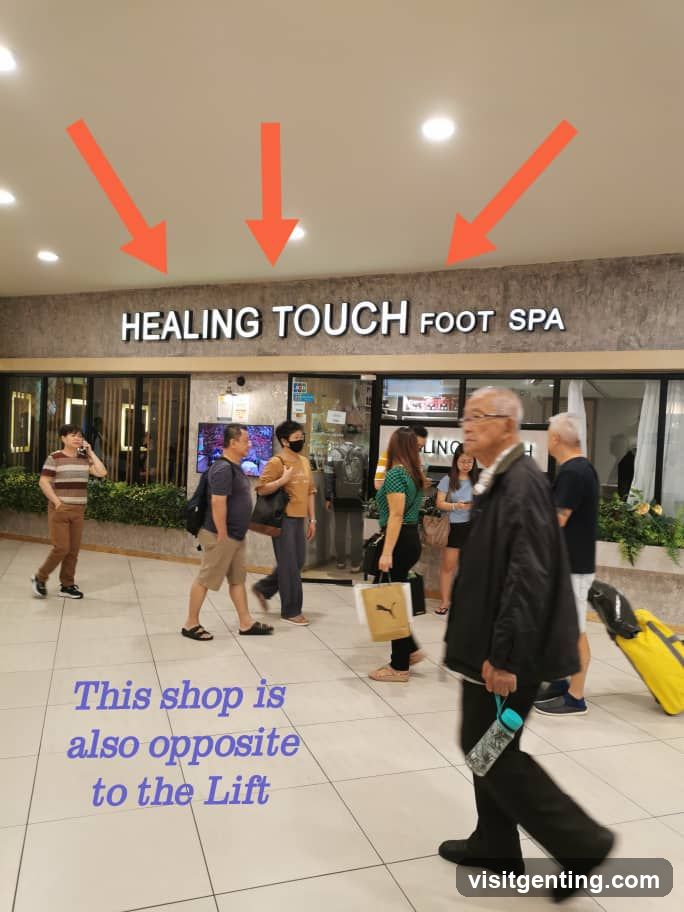 Healing Touch Foot Spa Entrance