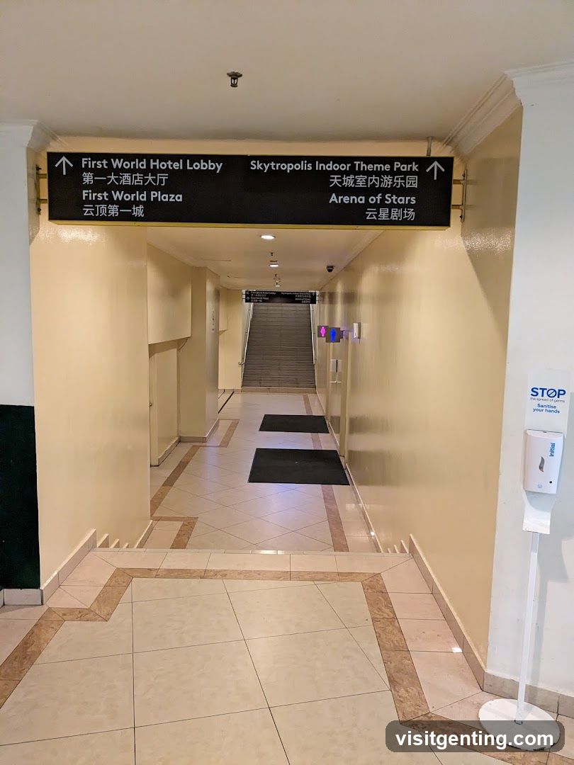Hallway Signage in Commercial Complex