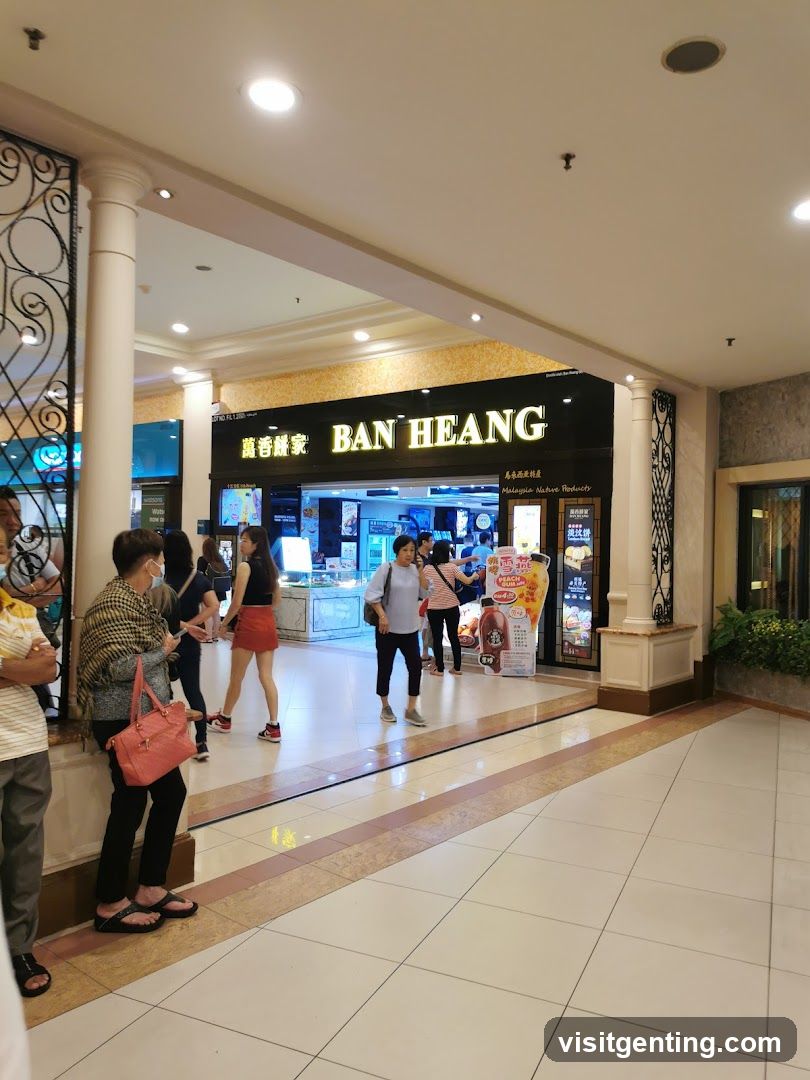Shopping Mall Interior with Ban Heang Store