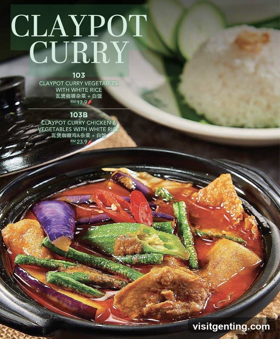Claypot Curry Menu
