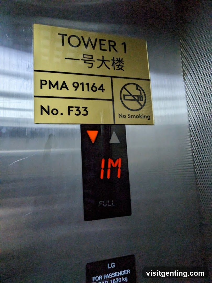 Elevator Interior Signage